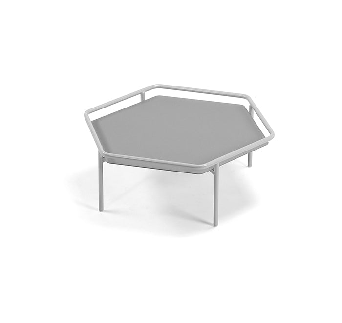Hive Table by Ego Paris - hexagonal aluminium coffee table