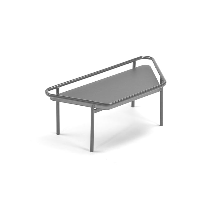 Hive Half Table by Ego Paris - white aluminium side table