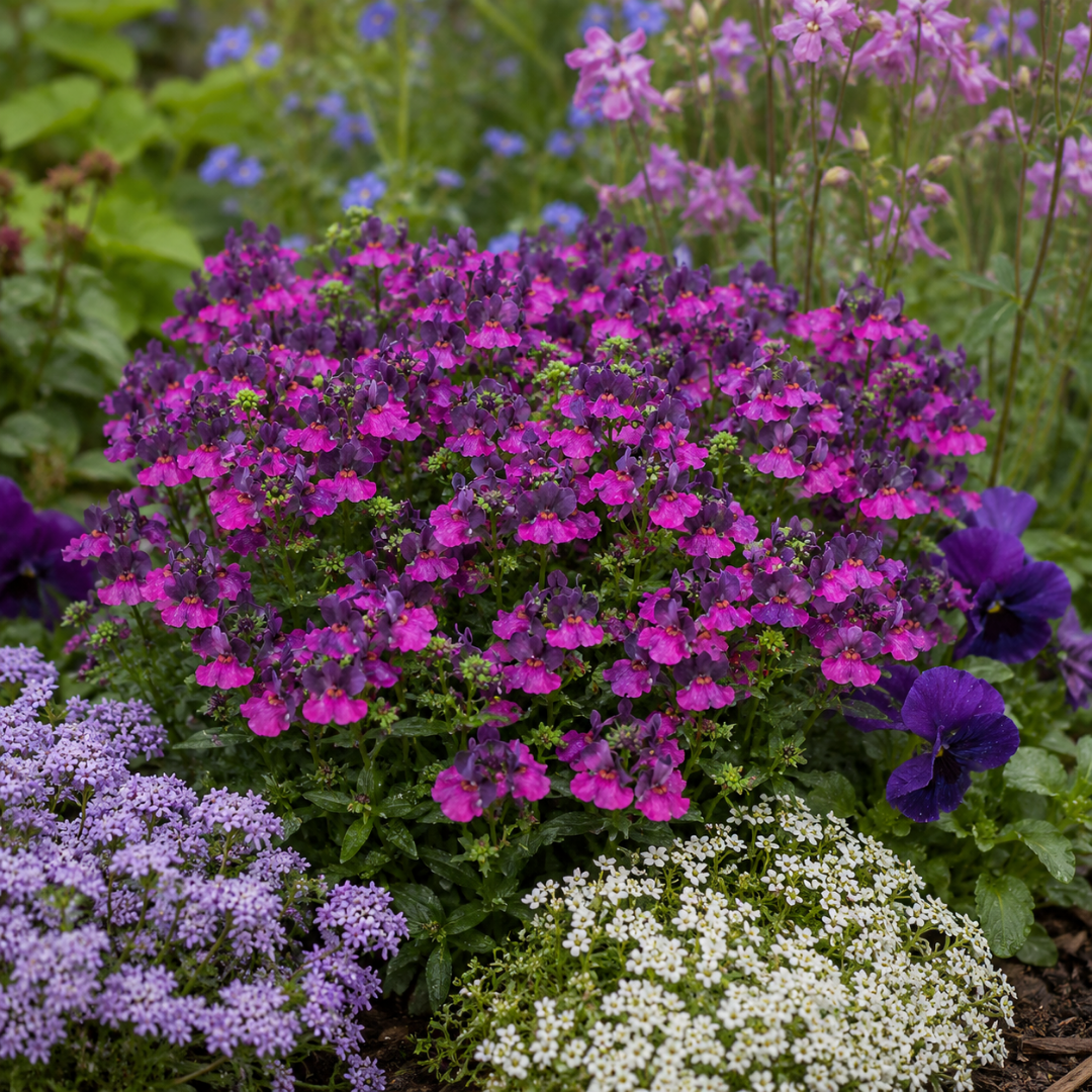 Further views of Nemesia 'Lady Lisa' supplied as a large plant in a 5L pot.