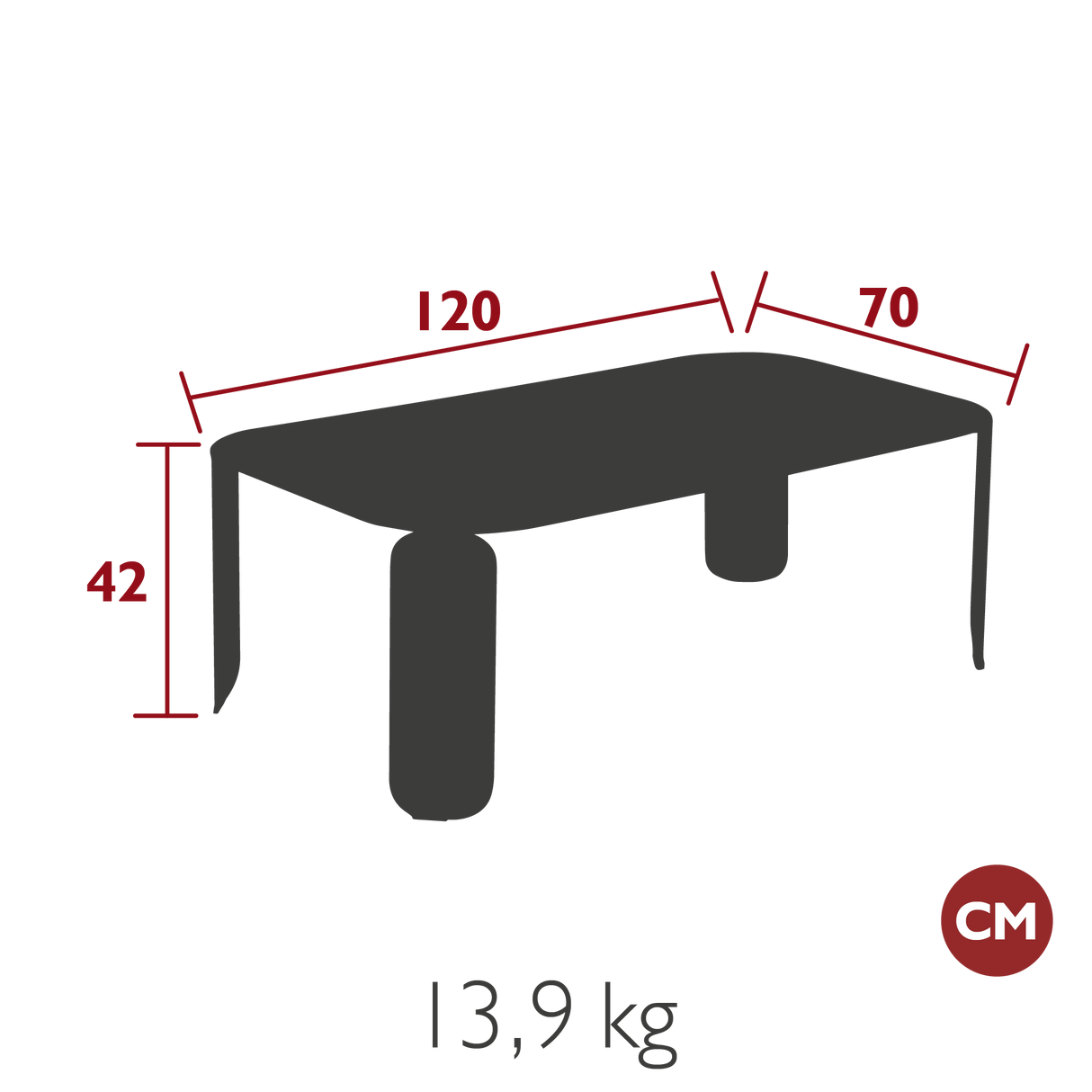 Bebop Low Rectangular Table