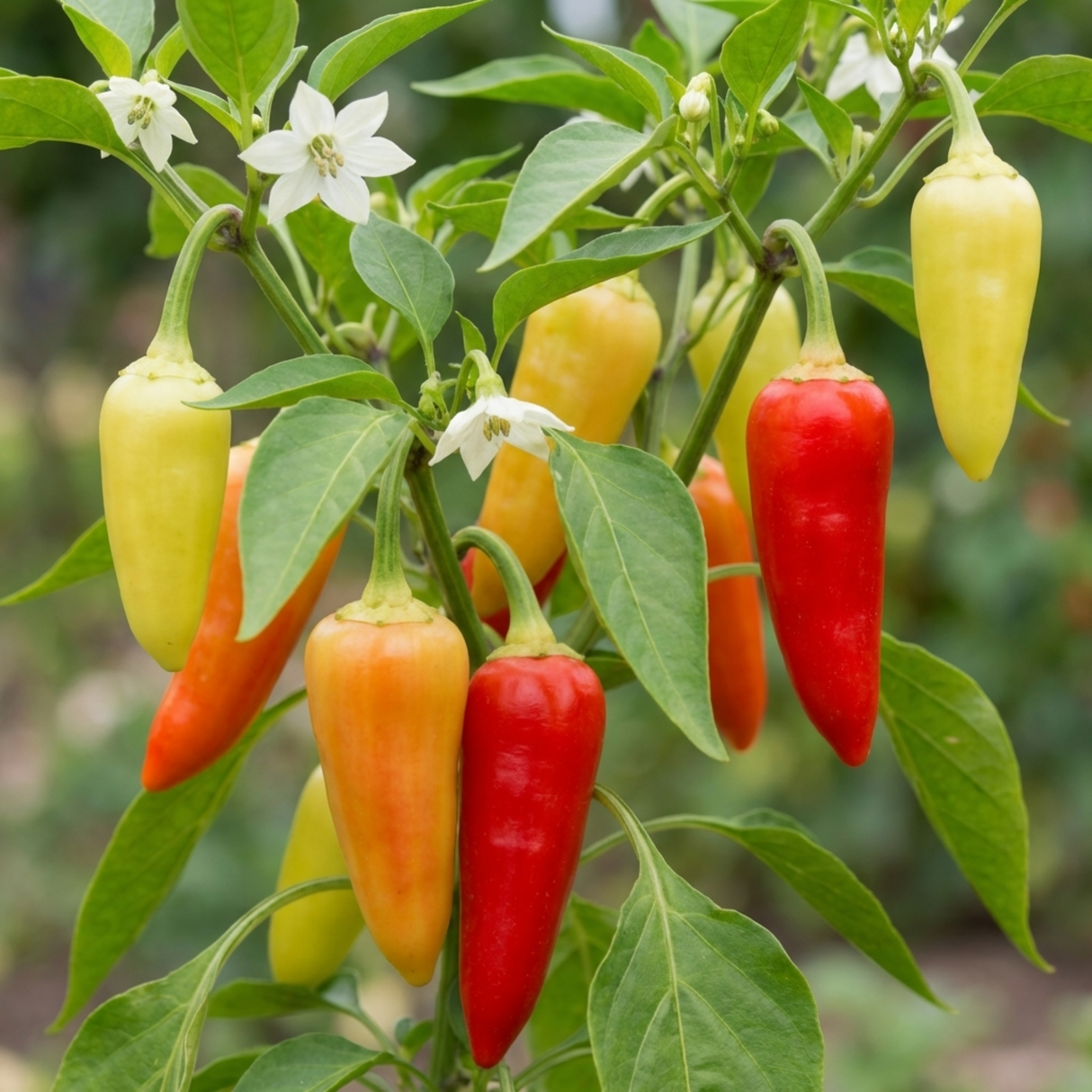 Capsicum annuum 'Hungarian Hot Wax' (Chilli) from Cedar Nursery, Cobham