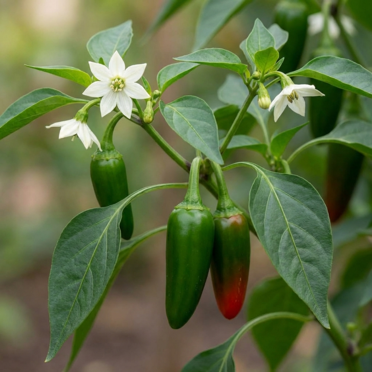 Capsicum annuum 'Jalapeno' (Chilli) from Cedar Nursery, Cobham