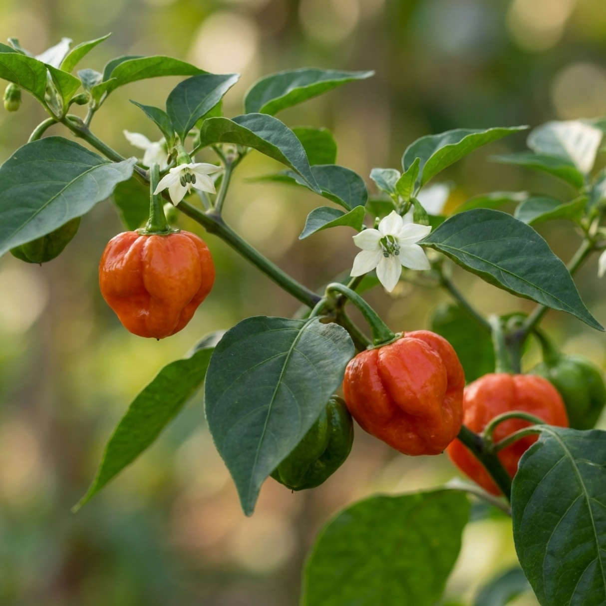 Capsicum chinense 'Scotch Bonnet' (Chilli) from Cedar Nursery, Cobham