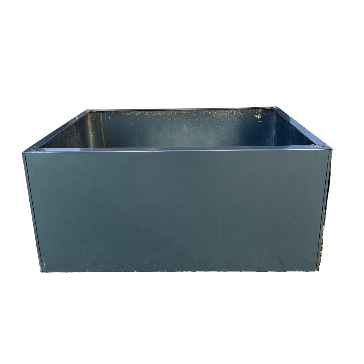 Ex-Display Bespoke Powder-coated Metal Planter - 1100x850x500mm RAL 7026