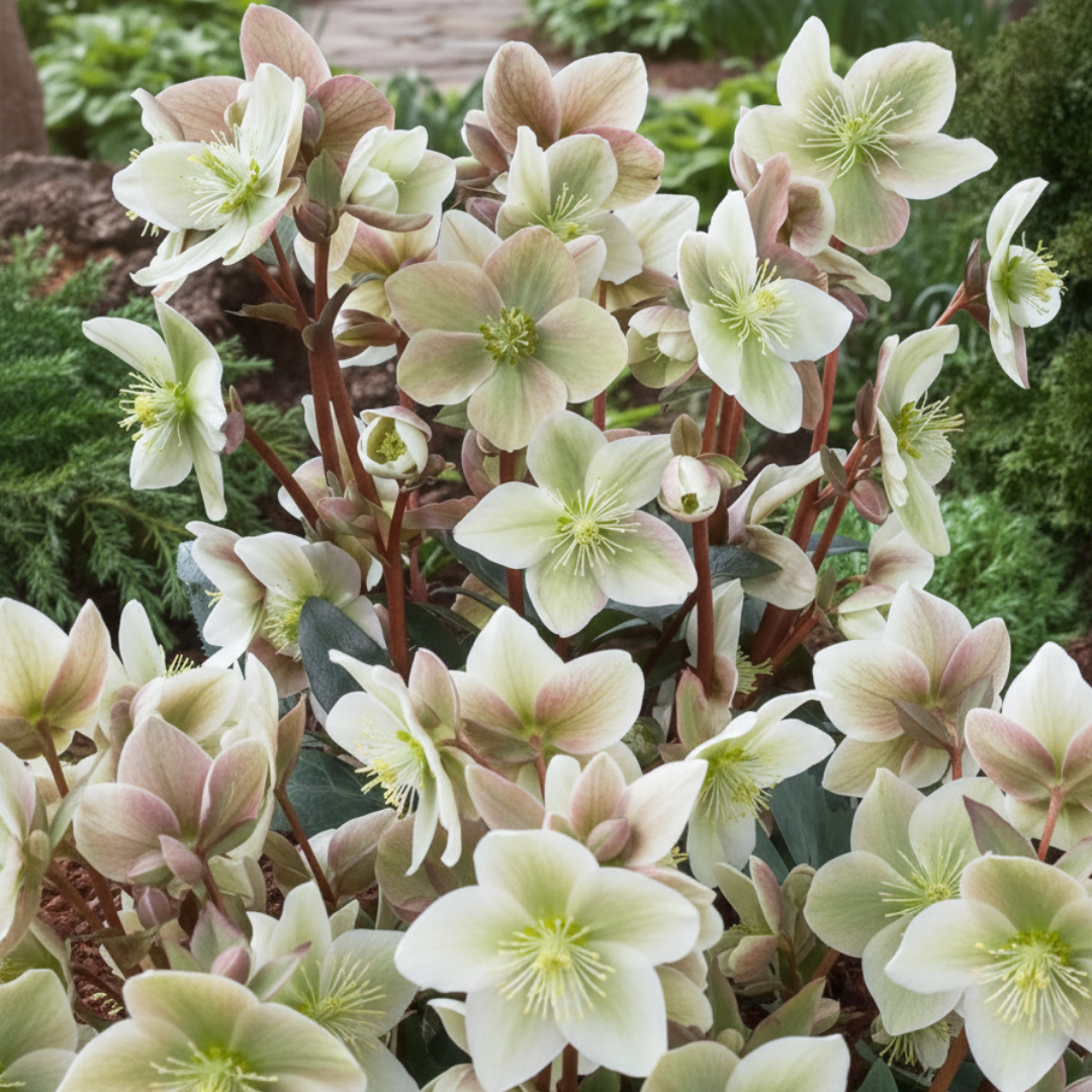 Helleborus x hybridus Winter Sunshine 2L at Cedar Nursery Surrey