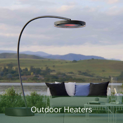 Outdoor Garden heaters - available direct from Cedar Nursery, Surrey. Specialists in Outdoor Living products.