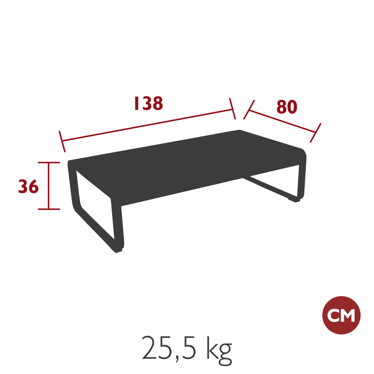 Bellevie Large Low Table
