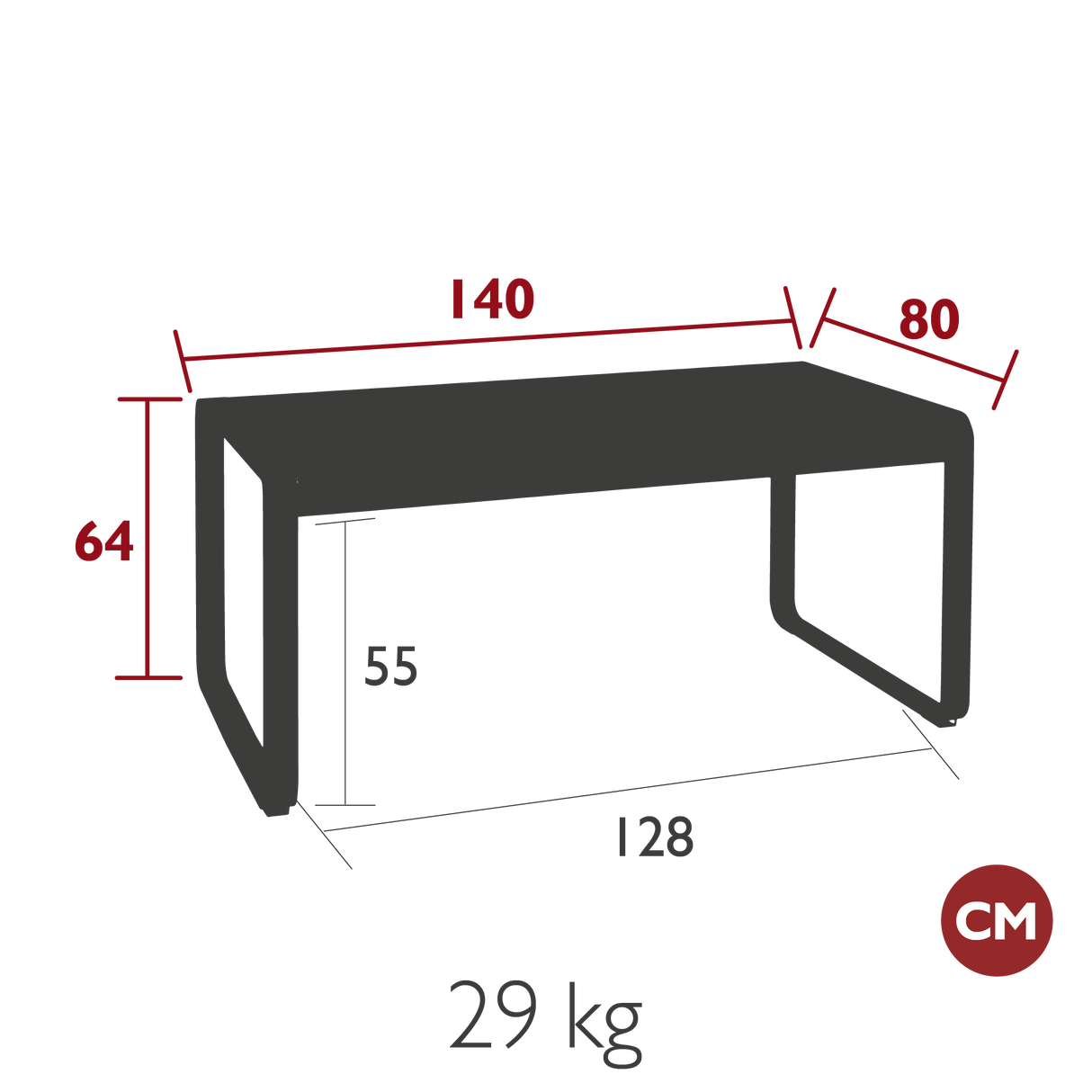 Bellevie Mid Height Table