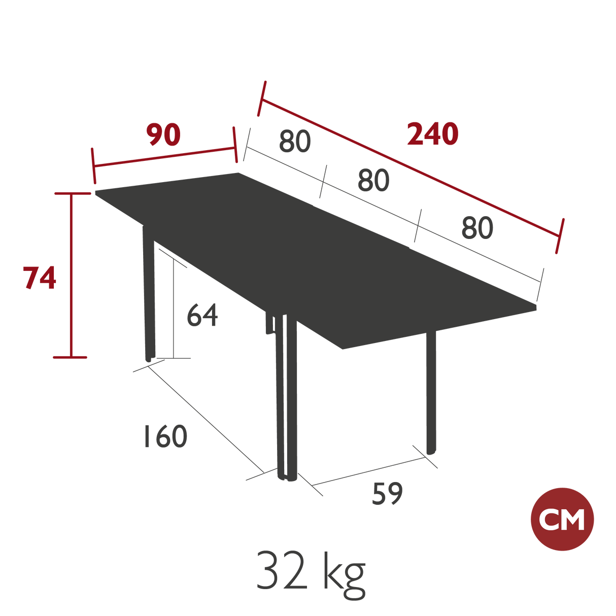 Costa Extending Table