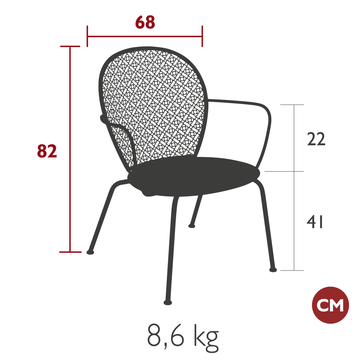 Lorette Lounge Low Armchair