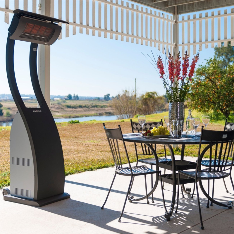 Tungsten Smart-Heat - LPG Portable Bromic Outdoor Heater - Black - Cedar Nursery - Plants and Outdoor Living