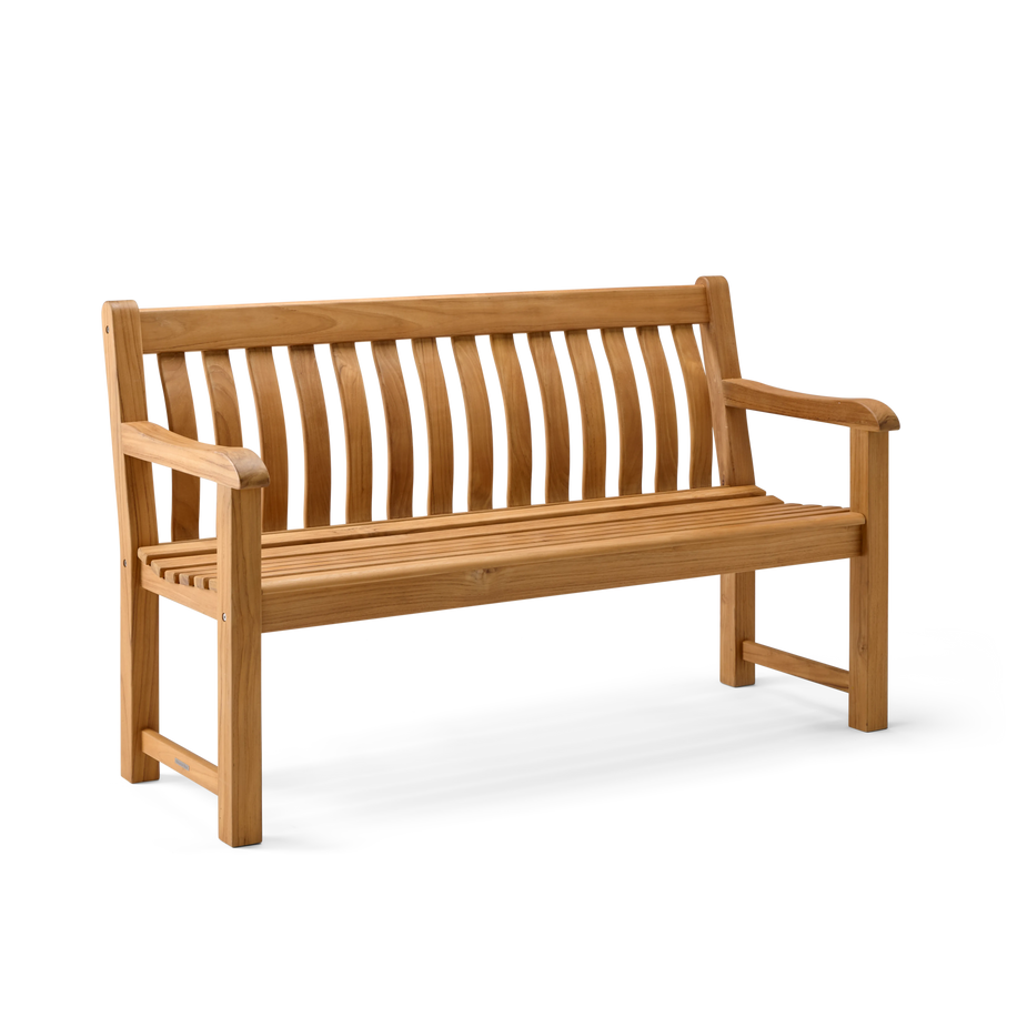 Buy the Teak St George Bench from Alexander Rose direct from Cedar Nursery.