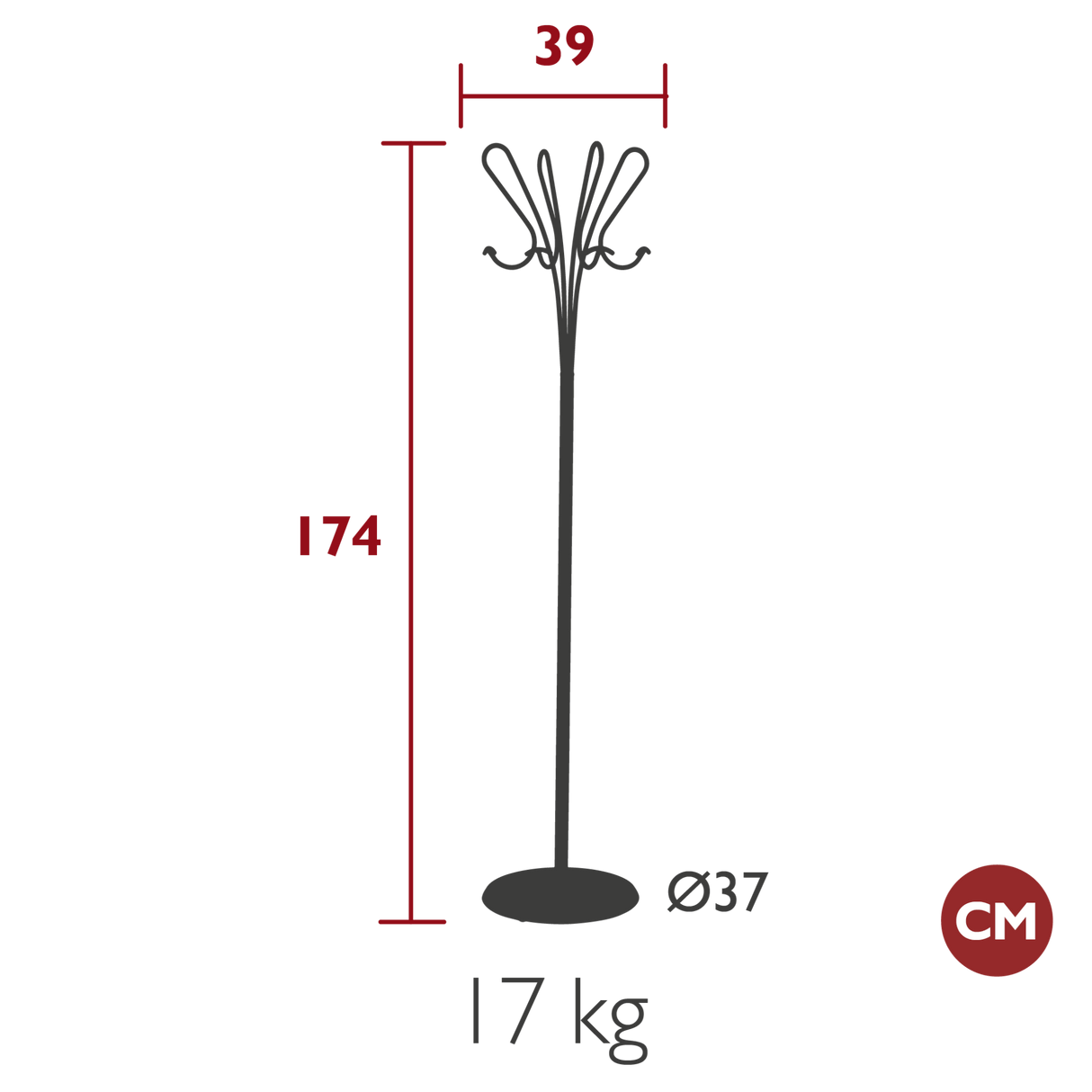 Accroche Coeurs Coat Stand - Cedar Nursery - Plants and Outdoor Living