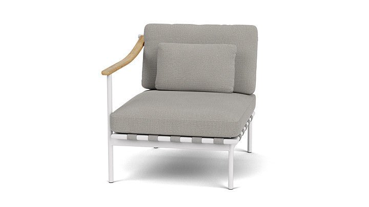 Around Lounge Single Module with Teak Arm - Cedar Nursery - Plants and Outdoor Living