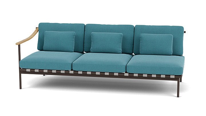 Around Lounge Triple Module with Teak Arm - Cedar Nursery - Plants and Outdoor Living