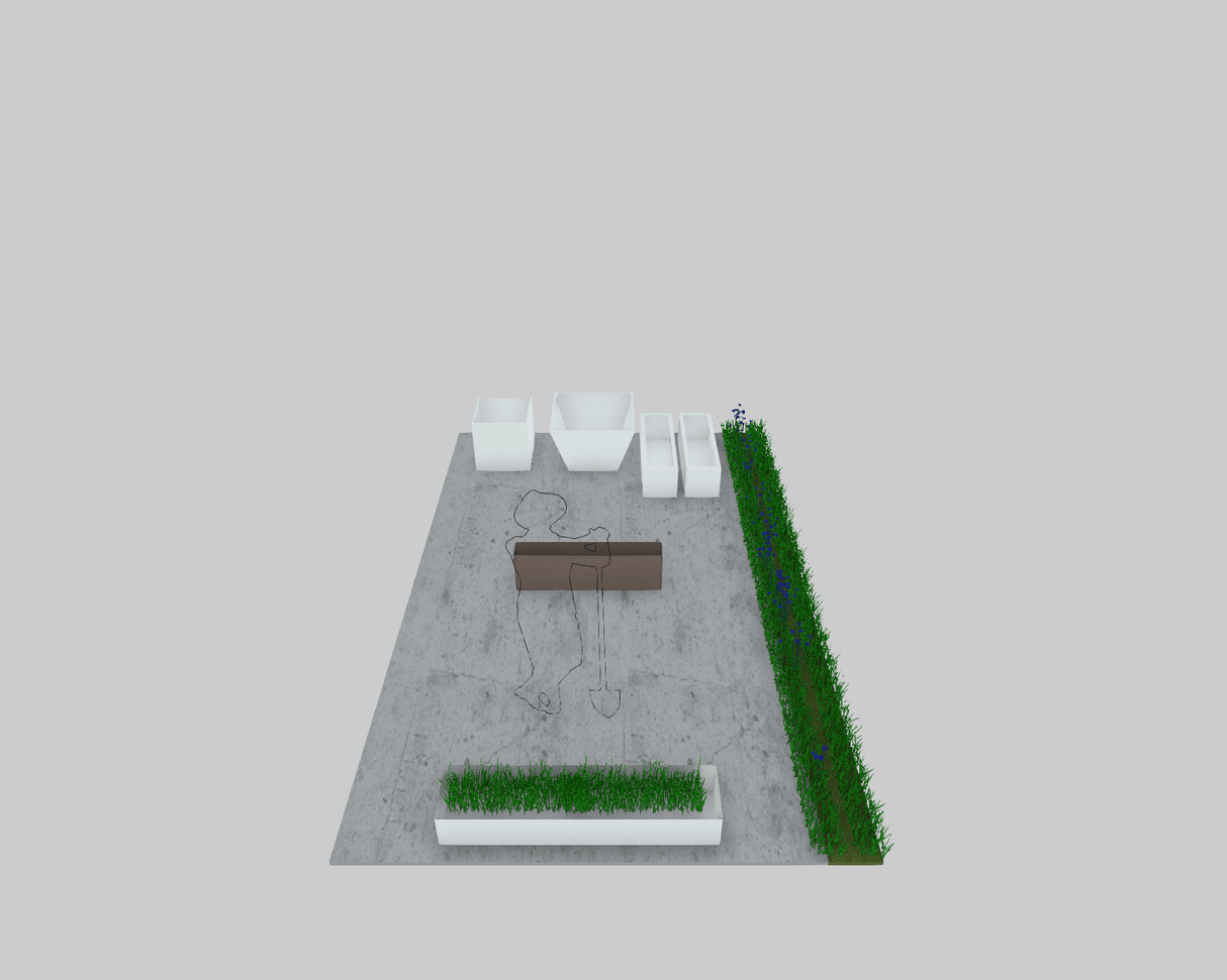 Bespoke Powder - coated Steel Planter - Cedar Nursery - Plants and Outdoor Living