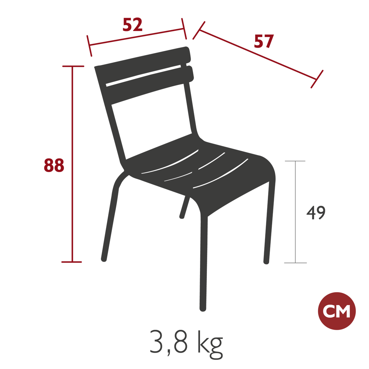 Luxembourg Dining Chair - Cedar Nursery - Plants and Outdoor Living