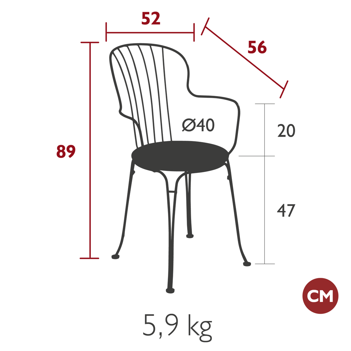 Opera Armchair - Cedar Nursery - Plants and Outdoor Living