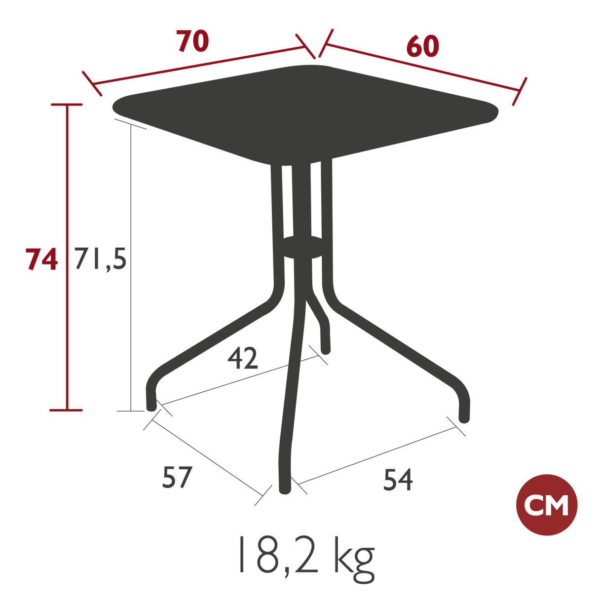 Petale Table - Cedar Nursery - Plants and Outdoor Living