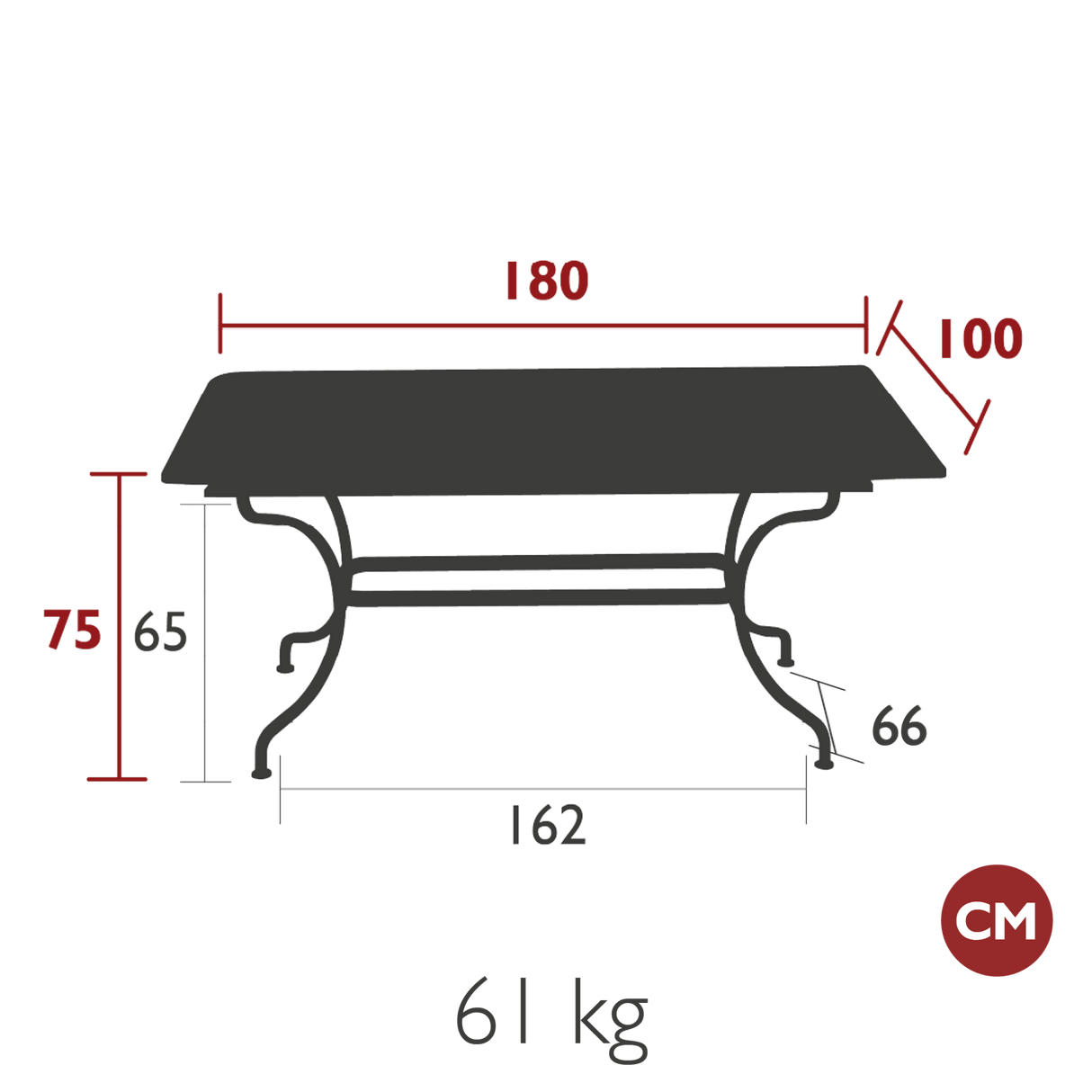 Romane Rectangular Table - Cedar Nursery - Plants and Outdoor Living