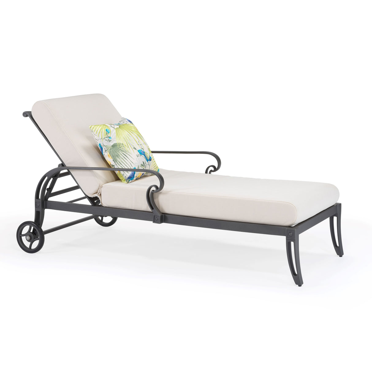 Scroll Aluminium Lounger - Scroll Collection by Oxleys outdoor furniture