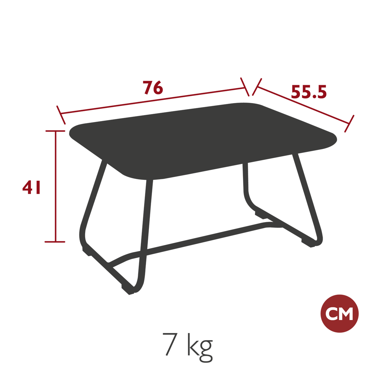 Sixties Low Table - Cedar Nursery - Plants and Outdoor Living