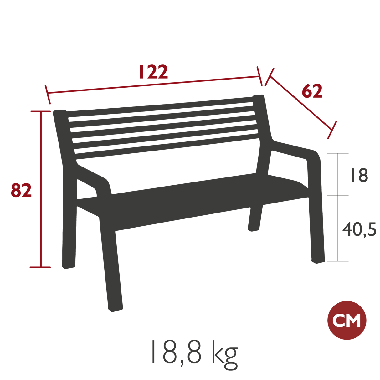 Somerset Bench - Cedar Nursery - Plants and Outdoor Living