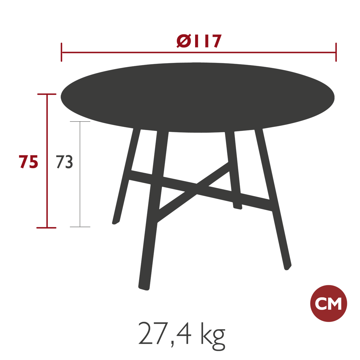 So'O Round Table - Cedar Nursery - Plants and Outdoor Living