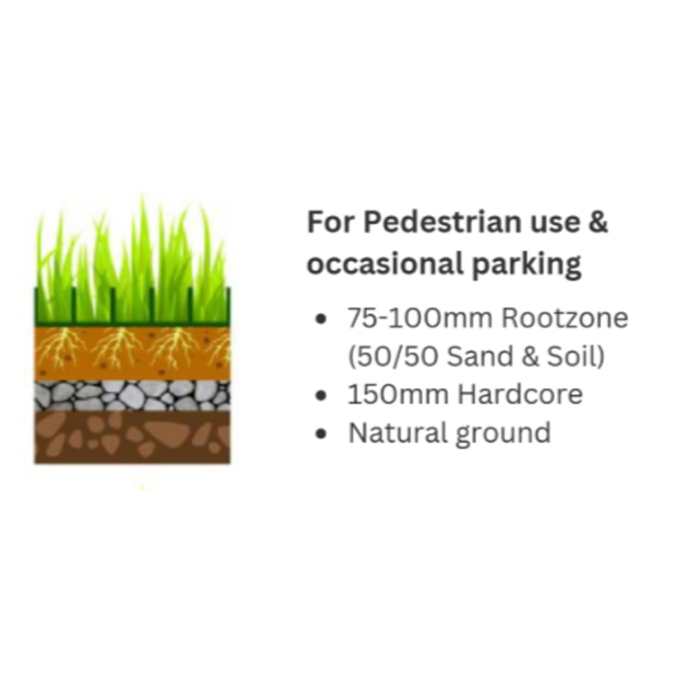 Stablegrass for pedestrian use