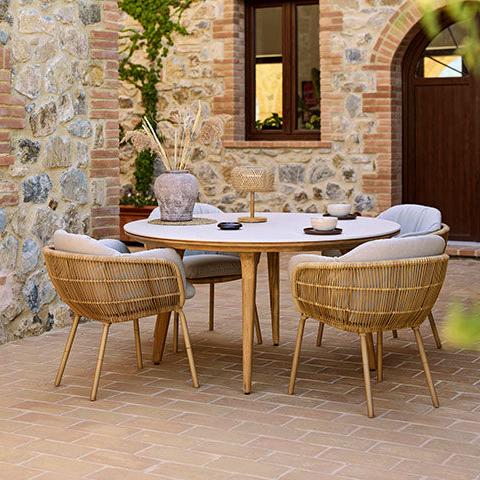 Cane-line Stay Chair with table