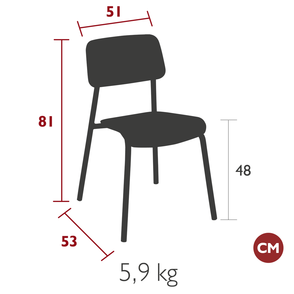 Studie Chair - Cedar Nursery - Plants and Outdoor Living