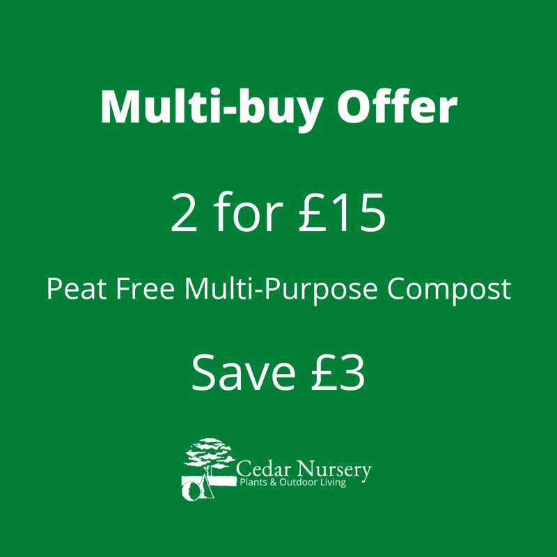 Peat-Free Multi-Purpose Compost With Added John Innes - 50 Litres - Cedar Nursery - Plants and Outdoor Living