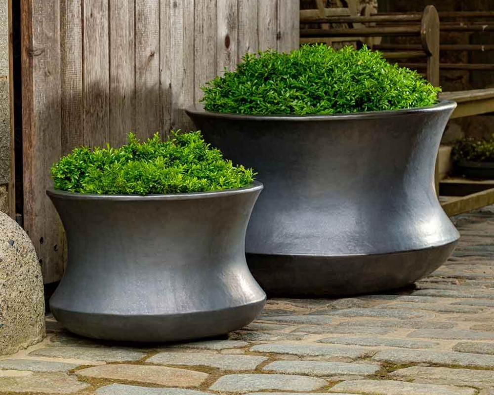 Glazed garden pots - buy from Cedar Nursery, Surrey