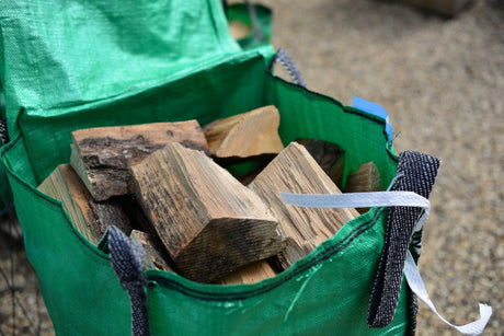Wood Fuels - Kindling & Hardwood Logs, Barn Stored. Large or Small Bags - Cedar Nursery - Plants and Outdoor Living
