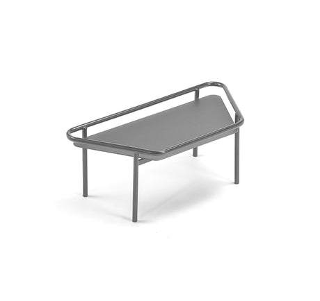 Hive Half Table by Ego Paris - white aluminium side table