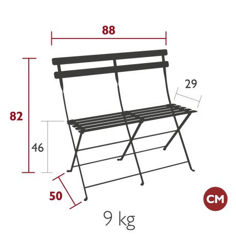 2-Seater Bistro Bench