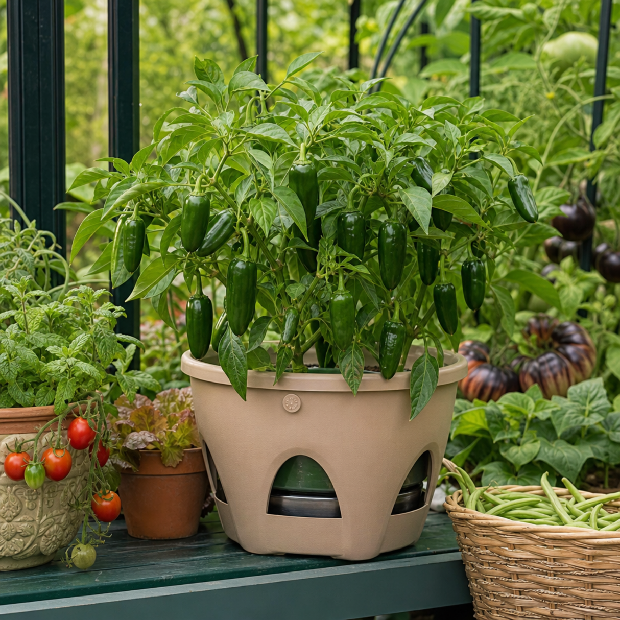 Capsicum annuum 'Jalapeno' (Chilli) from Cedar Nursery, Cobham