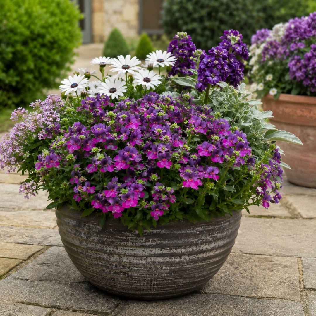 Further views of Nemesia 'Lady Lisa' supplied as a large plant in a 5L pot.