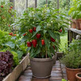 Additional views of the Sweet Pepper 'Red King' F1 grow your own vegetable plant, garden ready in a 2Ltr root-ball.