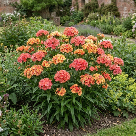 Dianthus Cocktail Tequila Sunrise summer-flowering perennial pink in bloom