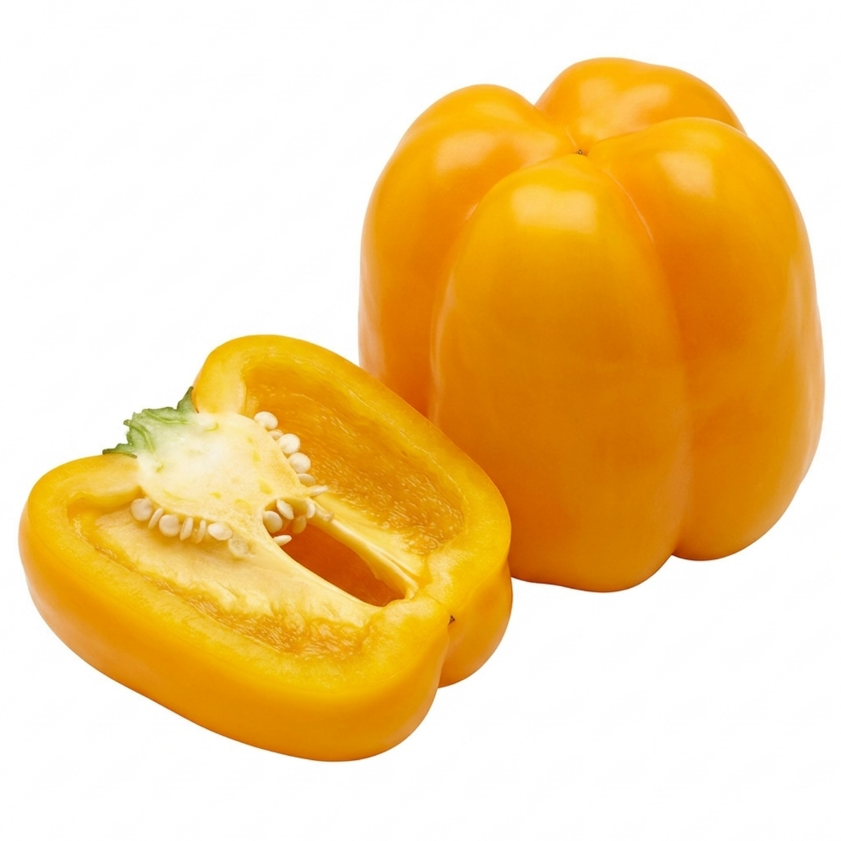 Further views of the Sweet Pepper 'Liberty Belle' F1 grow-your-own vegetable plant in its 2 litre root ball.