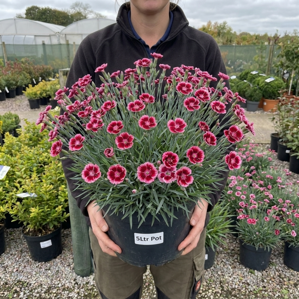 Dianthus Cherry Daiquiri ='Wp15 Pie42' perennial in flower