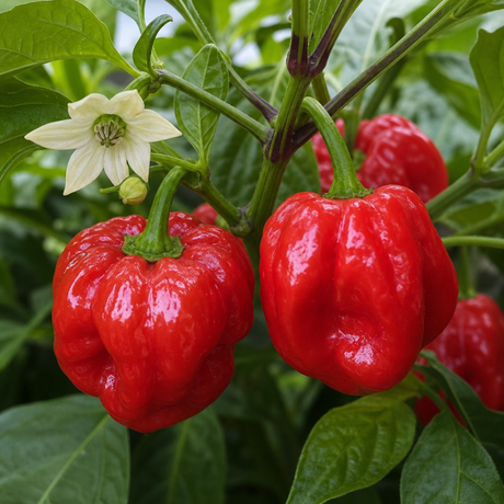 Capsicum chinense 'Scotch Bonnet' (Chilli) from Cedar Nursery, Cobham