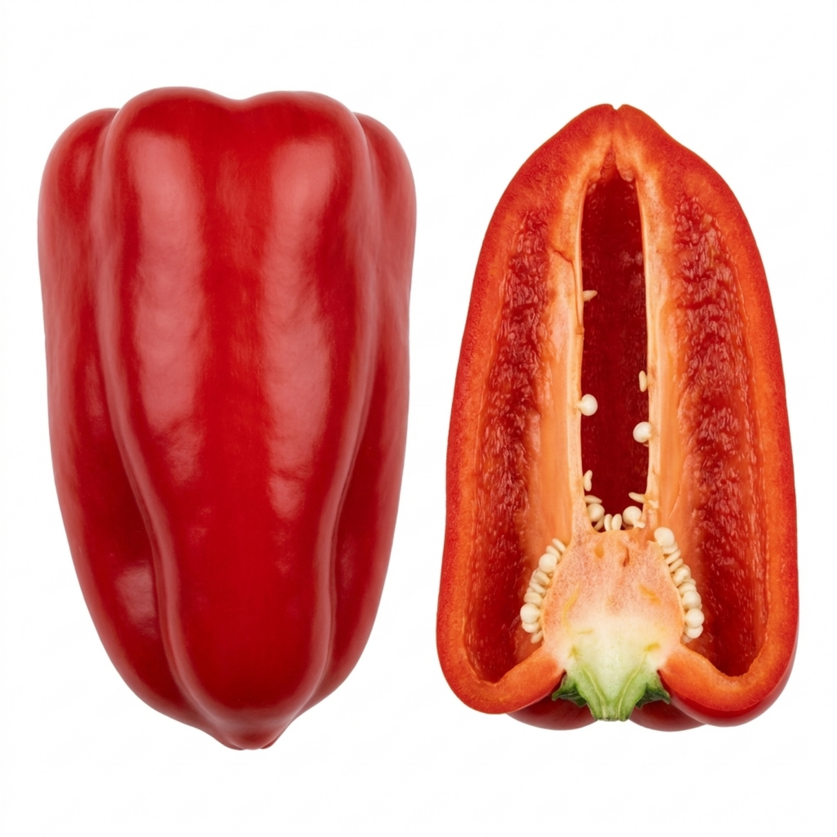 Additional views of the Sweet Pepper 'Thor' F1 live plant in its 2Ltr root ball at Cedar Nursery, Cobham, Surrey.