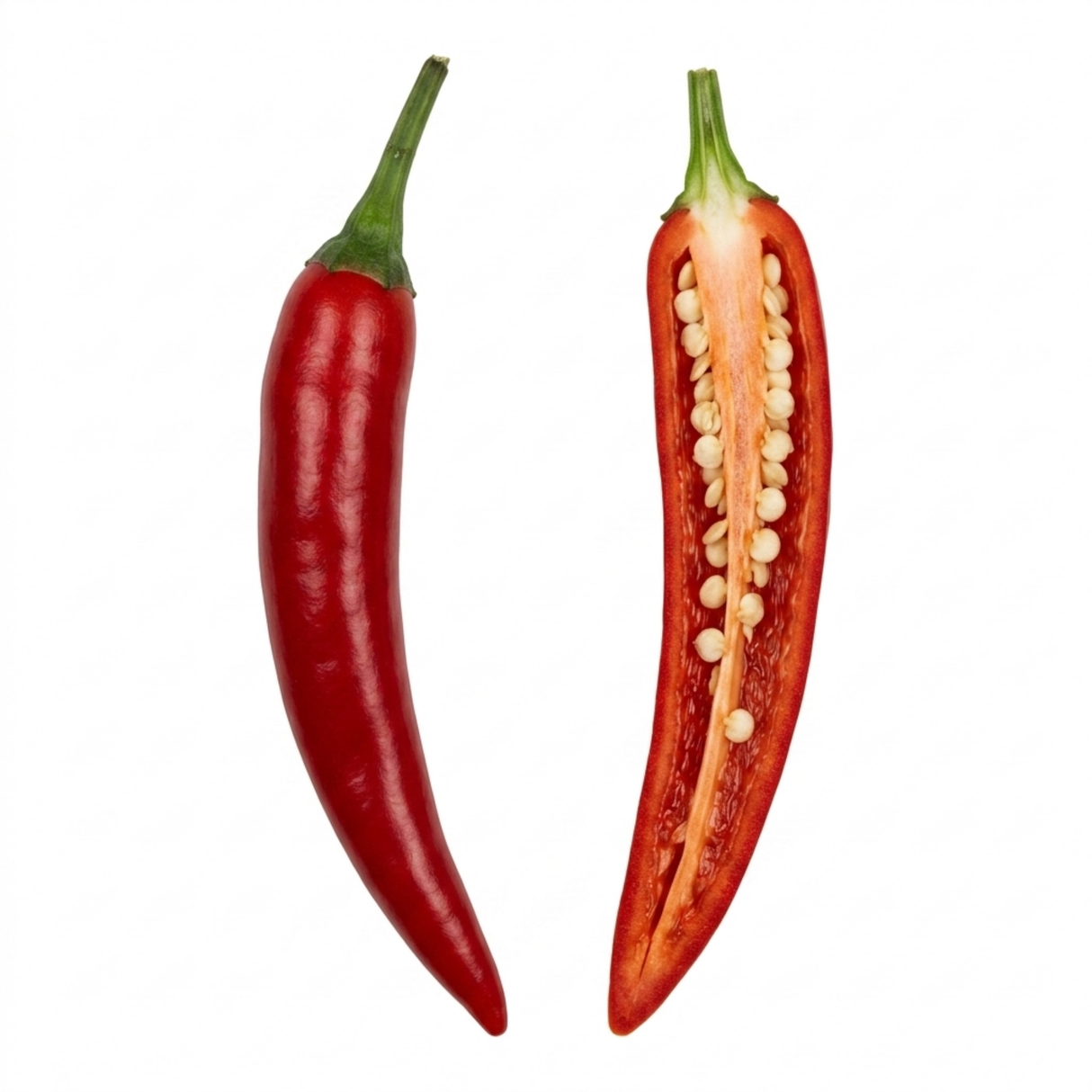 Capsicum annuum 'Thai Dragon' chilli pepper plant at Cedar Nursery.