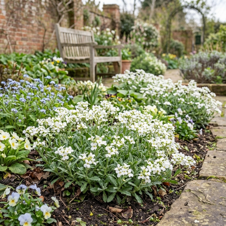 Arabis alpina 'Aubris White' from Cedar Nursery, Cobham