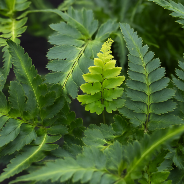 Athyrium niponicum var pictum Japanese Painted Fern 2L at Cedar Nursery Surrey