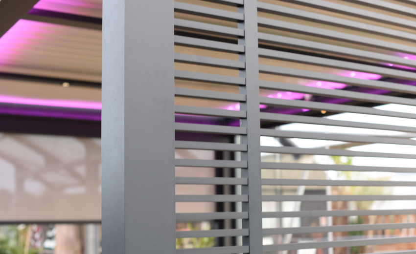 Add screens to your Biossun pergola for added privacy