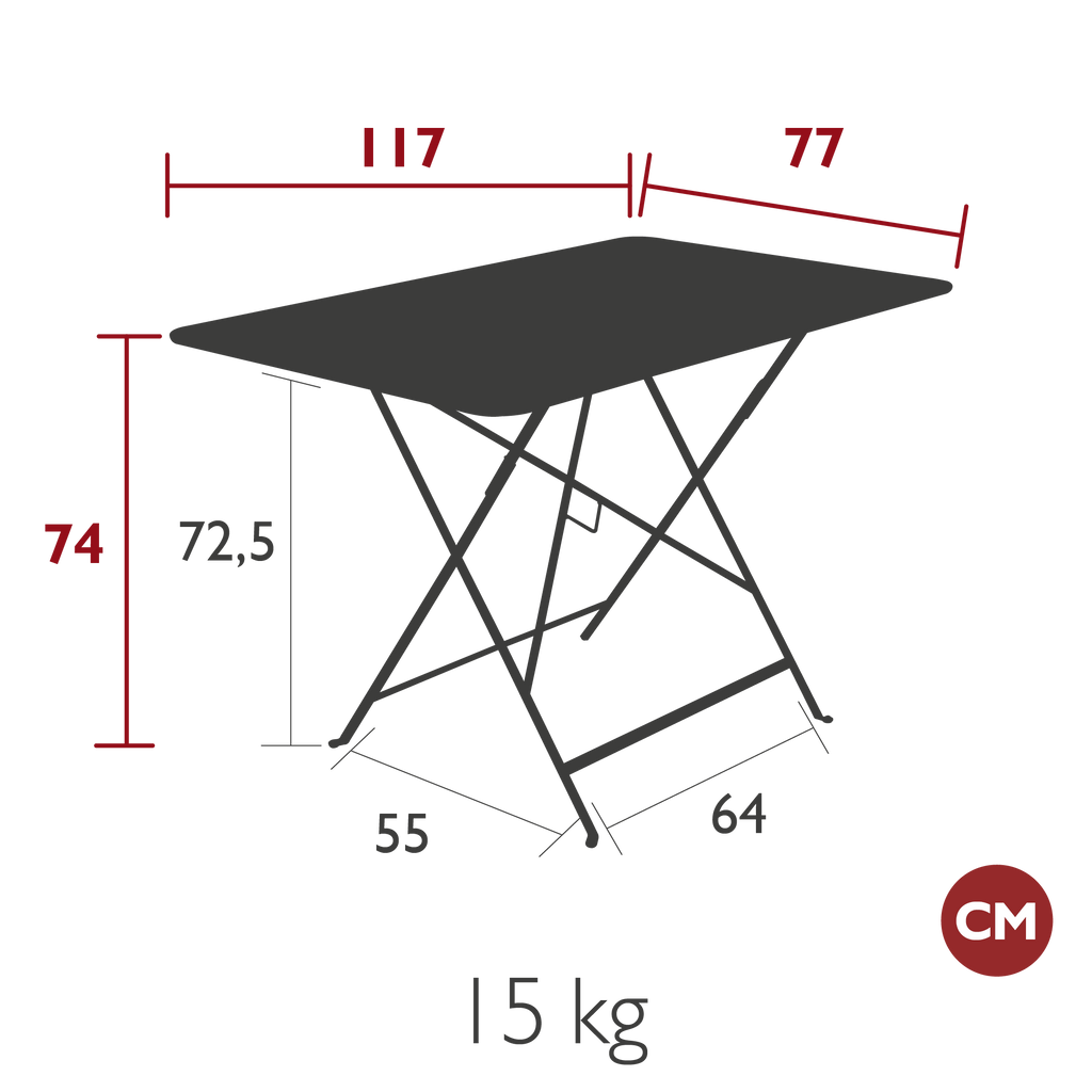 Bistro Rectangular Table