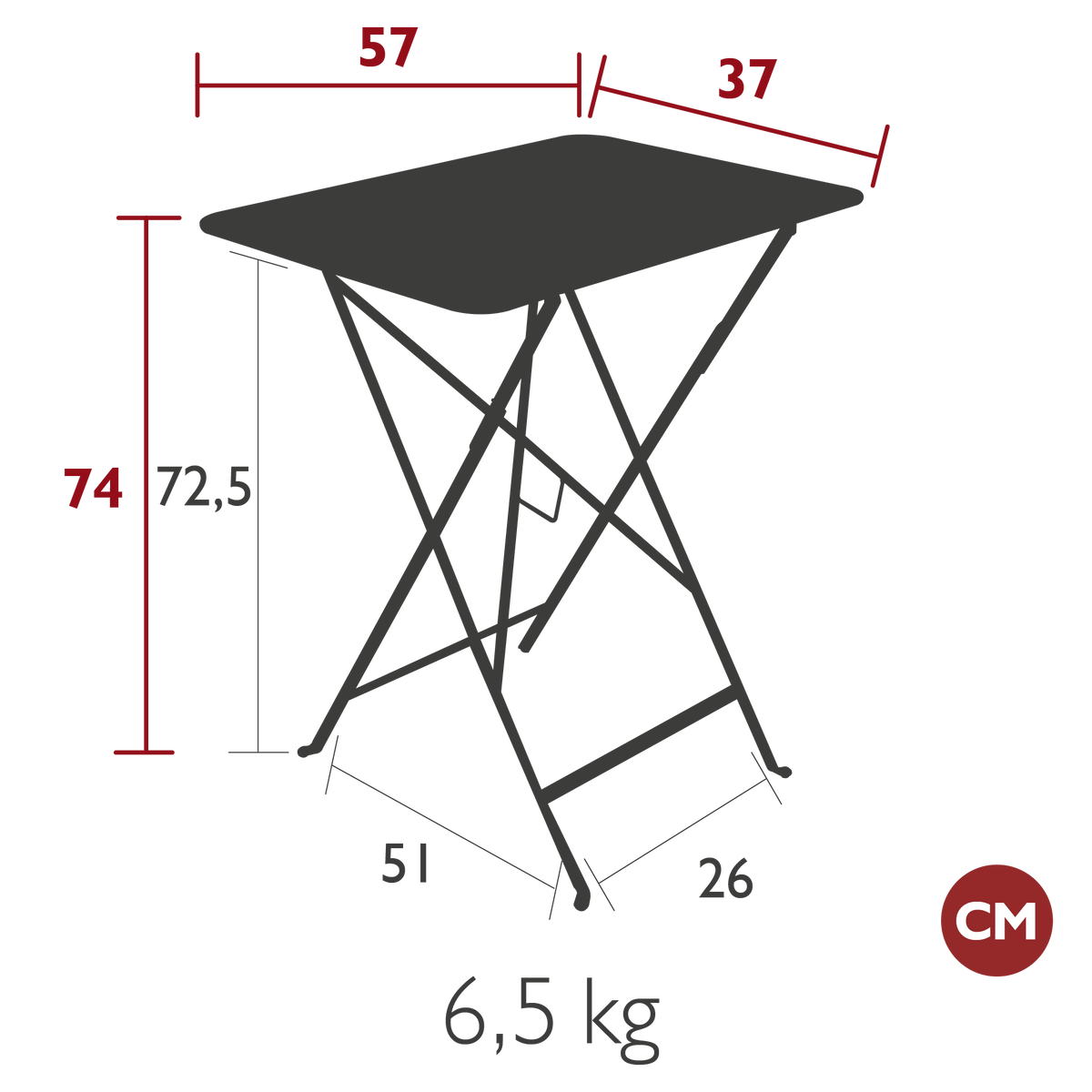 Bistro Rectangular Table